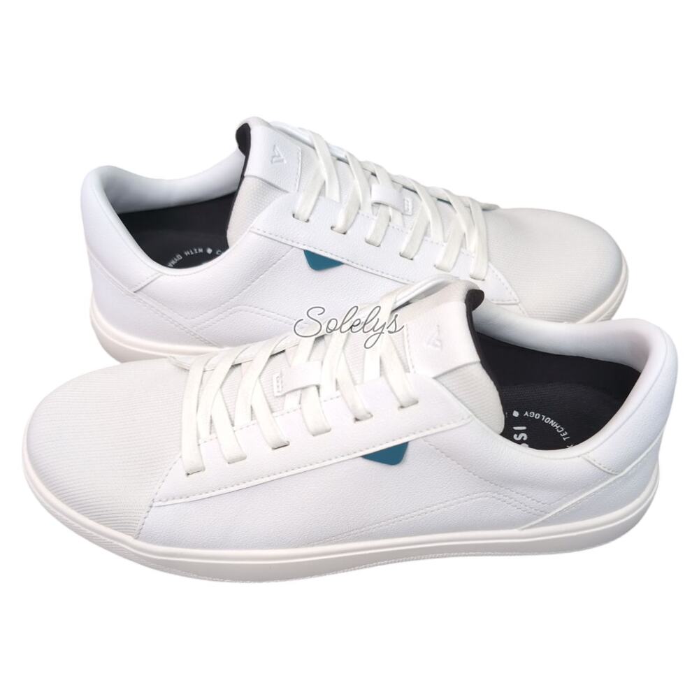 Vessi White Sneakers with Blue Accent - Picture 13 of 13